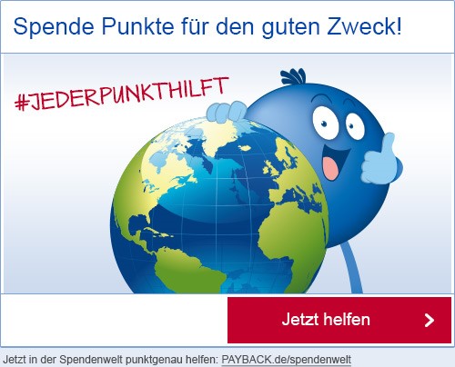 PAYBACK Spendenwelt: Spende Punkte für den guten Zweck!