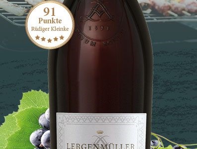 50 % sparen - Genussvoll die Grillaromen abrunden - Lergenmüller Merlot TEVERA 2020