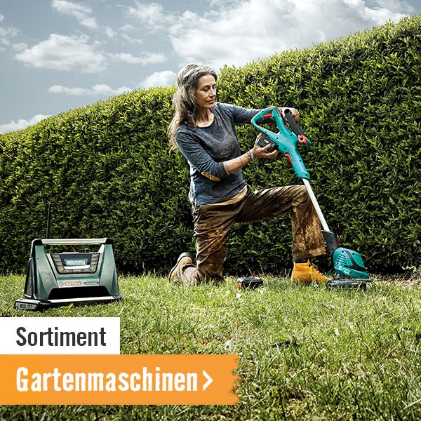 Sortiment Gartenmaschinen