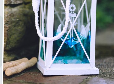 Charmante DIY-Idee: Maritime Laterne im Upcycling-Look