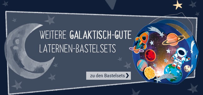 Entdecken Sie hier weitere galaktisch-gute Laternen-Bastelsets