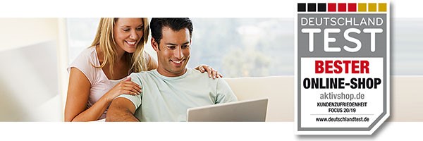 aktivshop: ausgezeichnet! Von DEUTSCHLAND TEST zum besten Onlineshop zertifiziert 