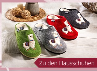 Zu den Hausschuhen