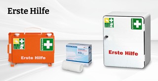 Erste Hilfe - Große Auswhl an Verbandsmaterial, Erste-Hilfe-Sets, Verbandkästen und vielem mehr