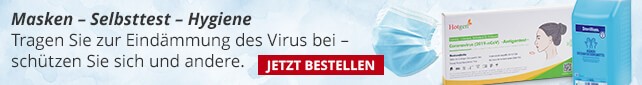 Schützen Sie sich und andere: Masken – Selbsttest – Hygiene