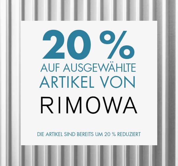 20 % auf ausgewählte Artikel von Rimowa