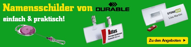 Durable Namensschilder