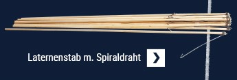 Laternenstab m. Spiraldraht