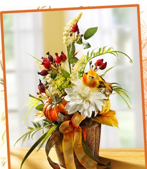 Zum Herbst-Gesteck