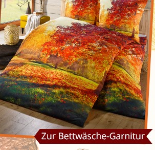 Zur Bettwäsche-Garnitur