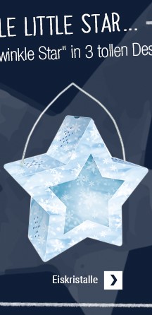 Laterne Eiskristalle