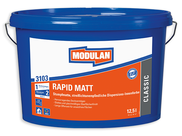 MODULAN Rapid 3103 Wandfarbe matt weiß 12,5 l
