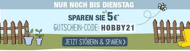 Ihr Gutscheincode: HOBBY21