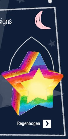 Laterne Regenbogen