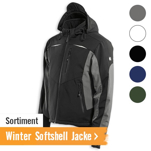 Sortiment Winter Softshell Jacken