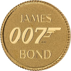 2 Dollars Tuvalu James Bond 2020