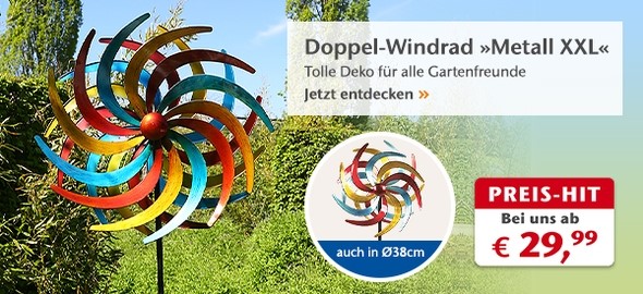 Doppel-Windrad »Metall XXL« 
