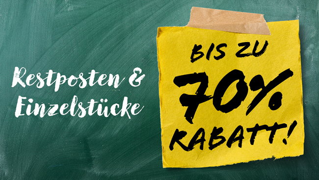 Restposten & EinzelstÃ¼cke - Bis zu 70% gÃ¼nstiger!  >>>