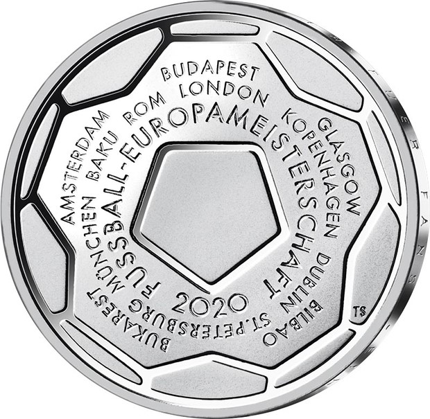 20 Euro BRD Fußball-Europameisterschaft 2020