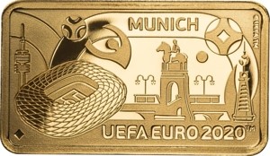 1 Pound Gibraltar Fußball Europa­meisterschaft München 2020 Sammler-Service