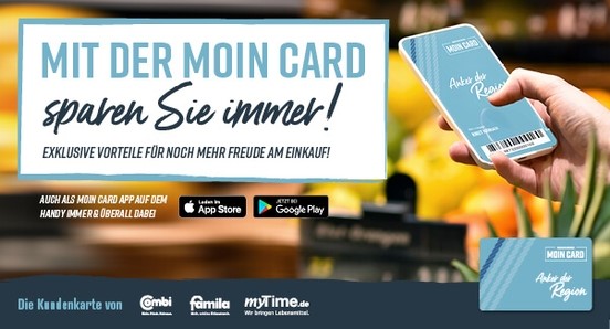 Mit der Moin Card sparen Sie immer!