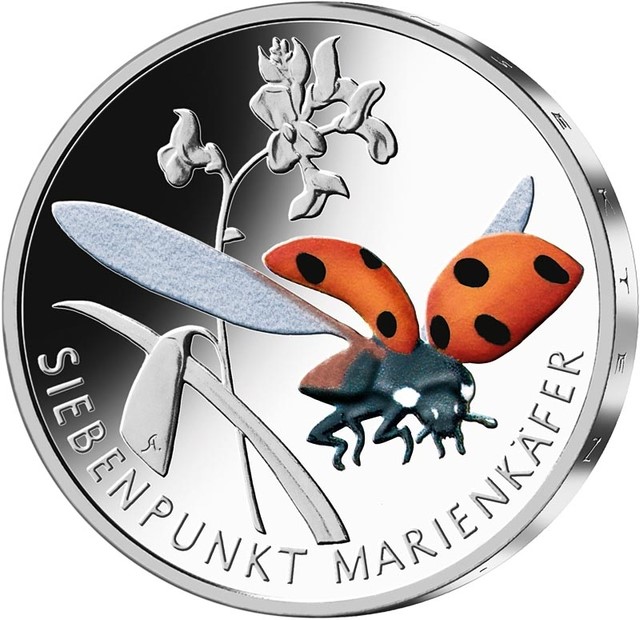 5 Euro BRD Siebenpunkt Marienkäfer 2023