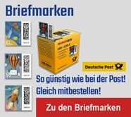Briefmarken - günstig wie bei der Post - Gleich mitbestellen!