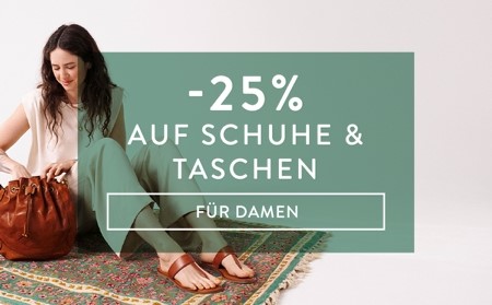 -25% auf Schuhe & Taschen für Damen