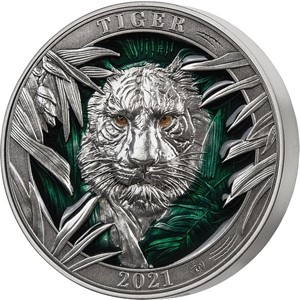 5 Dollars Barbados Tiger 2021