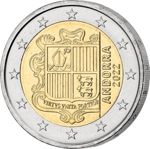 2 Euro Andorra Kursmünze 2022