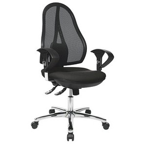 AKTION: Topstar Bürostuhl Open Point SY Deluxe, OP290UG20 Stoff schwarz, Gestell chrom