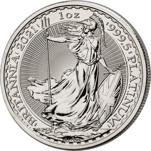 1 Unze Platin Großbritannien Britannia 2021