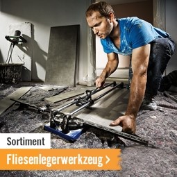 Sortiment Fliesenlegerwerkzeug