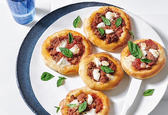 Minipizzen alla bolognese