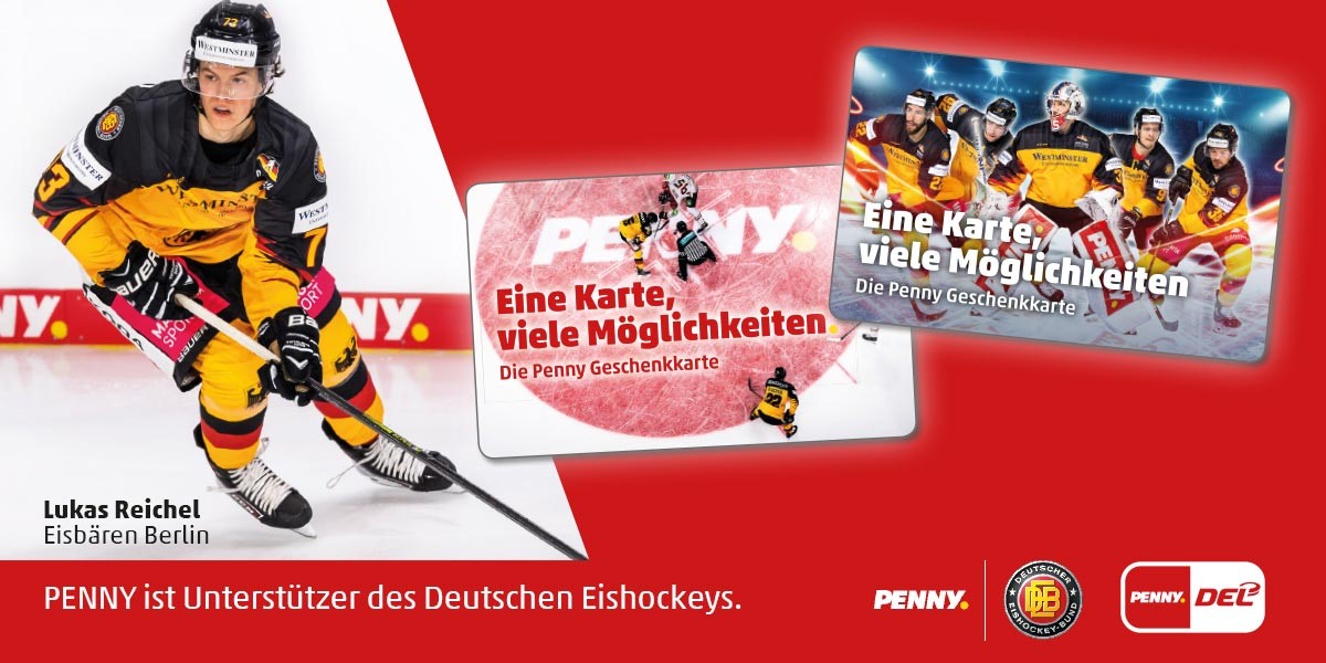 Hol dir die limitierte Penny Eishockey Geschenkkarte