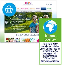 Klimapositiven HiPP Website