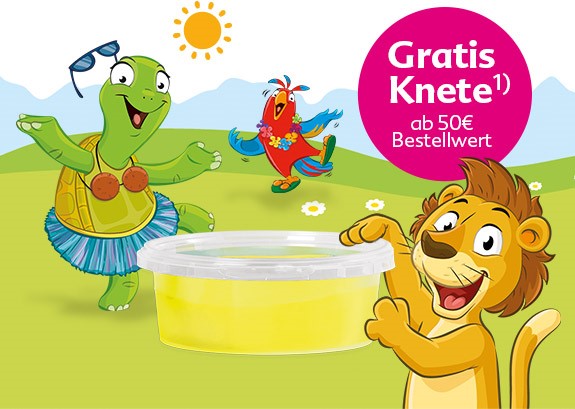 Gratis Knete 1) ab 50 € Bestellwert