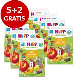5+2 Gratis HiPP Bio Mini Mix Müesli Früchte Riegel (7x100g)