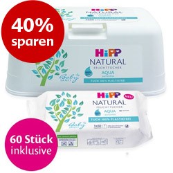 40% sparen: HiPP Babysanft Feuchttücher Natural Box