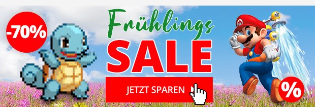 Frühlings Sale 70% auf Games & Konsolen