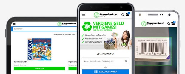 Spiele und Konsolen übers Handy verkaufen