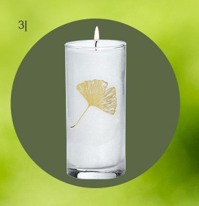 Kerze „Ginkgo“