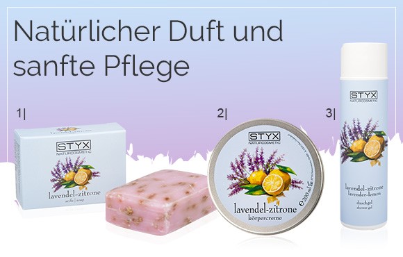 Lavendel-Zitrone-Kosmetik