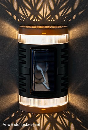 Solar-LED-Außenleuchte „Blume des Lebens“