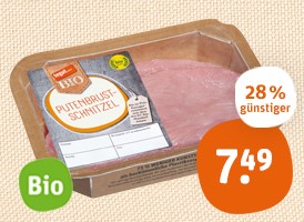 Biokreis tegut... Bio-Putenschnitzel