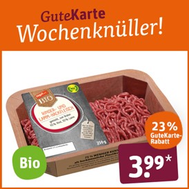 Biokreis tegut... Bio-Rinder- und -Lammhackfleisch